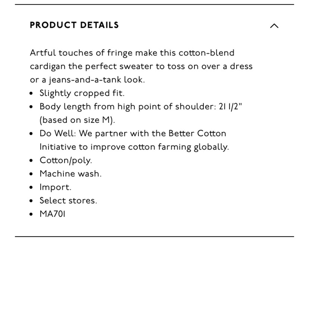 Madewell Chatterton Fringe Cardigan Sweater - Picture 5 of 5